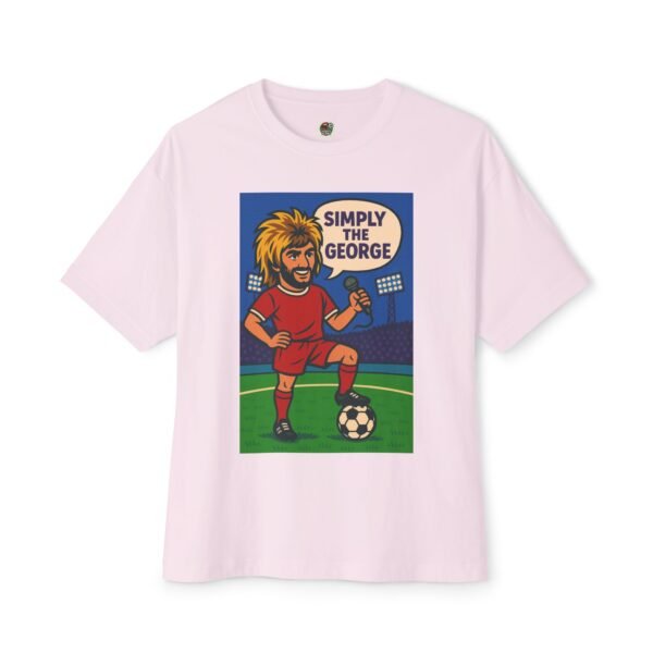 "Simply the George" Unisex Oversized Boxy Tee - Fun Soccer Graphic T-Shirt - Image 5