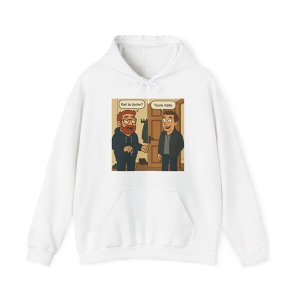 Funny Cartoon Quote Sweatshirt, Unisex Hoodie for Casual Wear, Gift for Friends, Cozy Apparel, Conversation Starter