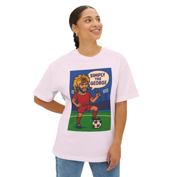 "Simply the George" Unisex Oversized Boxy Tee - Fun Soccer Graphic T-Shirt - Image 7
