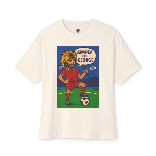 "Simply the George" Unisex Oversized Boxy Tee - Fun Soccer Graphic T-Shirt - Image 13