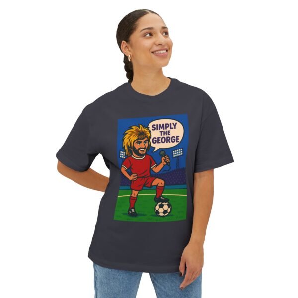 "Simply the George" Unisex Oversized Boxy Tee - Fun Soccer Graphic T-Shirt - Image 23