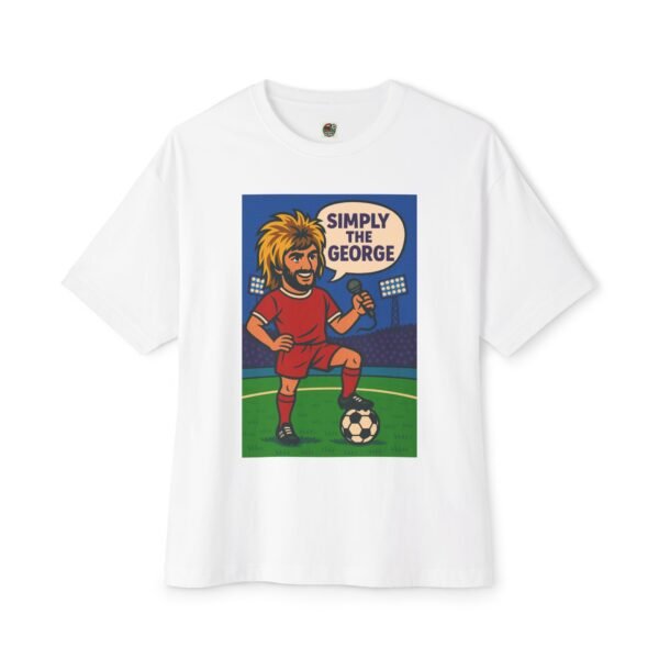 "Simply the George" Unisex Oversized Boxy Tee - Fun Soccer Graphic T-Shirt
