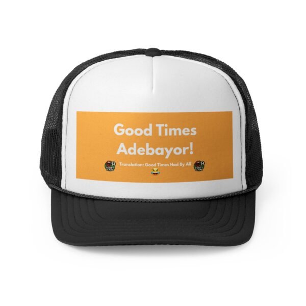 Footy Slang Good Times Trucker Cap - Retro Hats for Outdoor Adventures, Summer Festivals, Gifts for Friends, Casual Wear, Birthday Celebrations