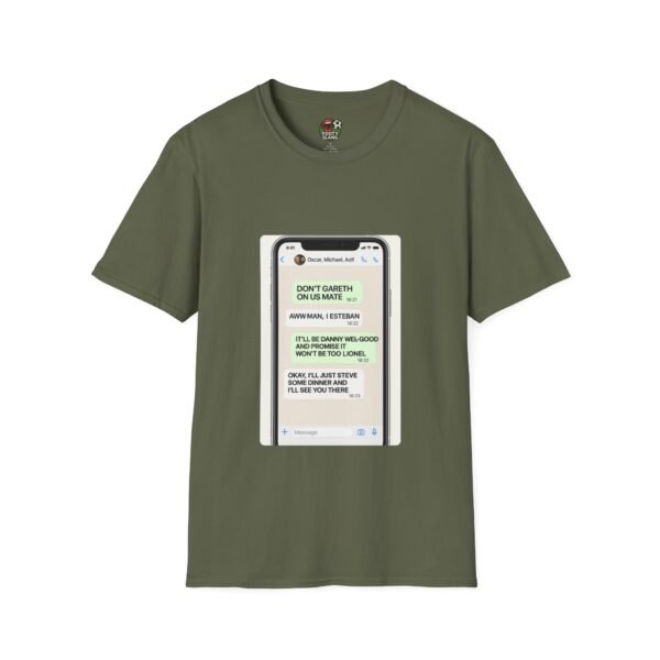 Football Slang Group Chat Tee - Fun Quote T-Shirt, Gift for Friends, Unisex Graphic Tee, Humour Apparel, Everyday Style