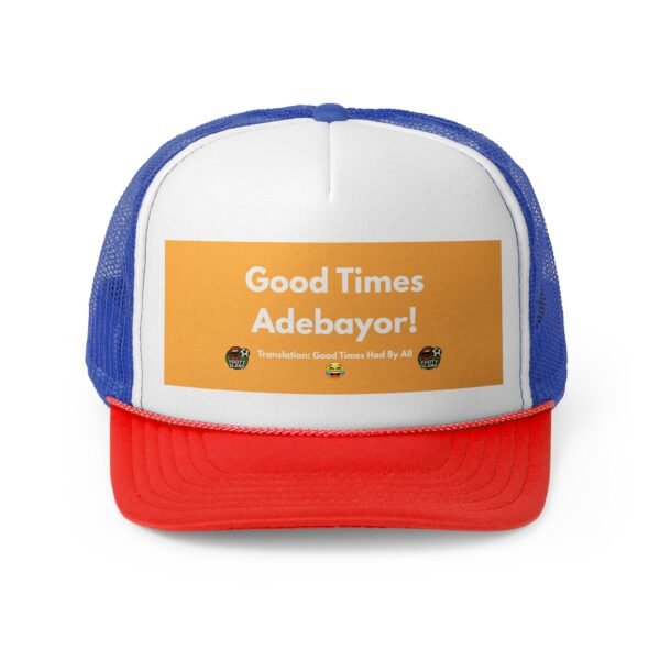 Footy Slang Good Times Trucker Cap - Retro Hats for Outdoor Adventures, Summer Festivals, Gifts for Friends, Casual Wear, Birthday Celebrations - Image 9