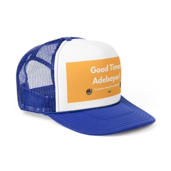 Footy Slang Good Times Trucker Cap - Retro Hats for Outdoor Adventures, Summer Festivals, Gifts for Friends, Casual Wear, Birthday Celebrations - Image 22