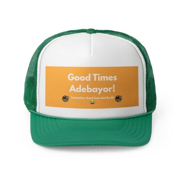 Footy Slang Good Times Trucker Cap - Retro Hats for Outdoor Adventures, Summer Festivals, Gifts for Friends, Casual Wear, Birthday Celebrations - Image 5