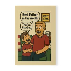 A5 Softcover Notebook Best Dad in the World? Shay Footy Banter Notebook | Father's Day Gift, Football Journal, Dad Notebook, Funny Gifts for Him, Dad Humor Diary