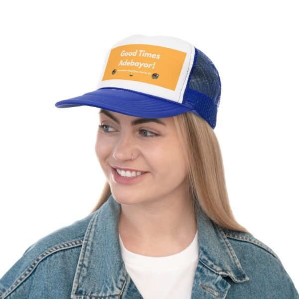 Footy Slang Good Times Trucker Cap - Retro Hats for Outdoor Adventures, Summer Festivals, Gifts for Friends, Casual Wear, Birthday Celebrations - Image 24