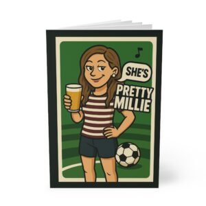 Footy Slang Themed Notebook, She's Pretty Bright A5 Soccer Journal, Sports Gift, Football Notepad, Fun School Supplies, Gift for Players,
