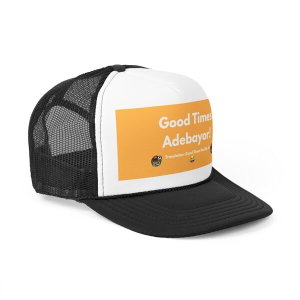 Footy Slang Good Times Trucker Cap - Retro Hats for Outdoor Adventures, Summer Festivals, Gifts for Friends, Casual Wear, Birthday Celebrations - Image 2